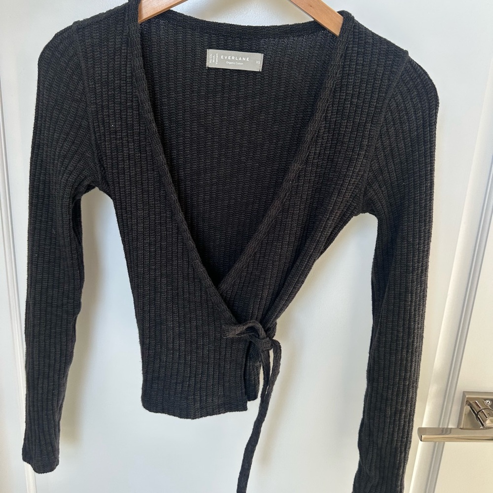 Everlane wrap top, xs